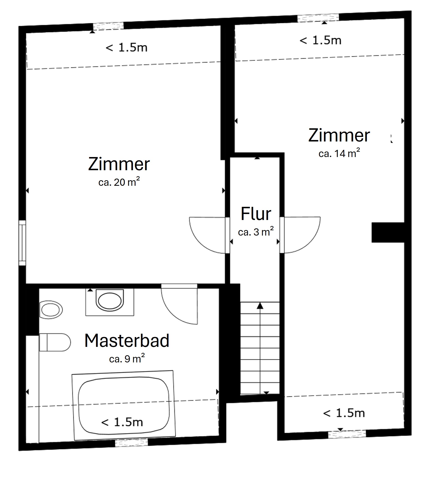 Grundriss Obergeschoss